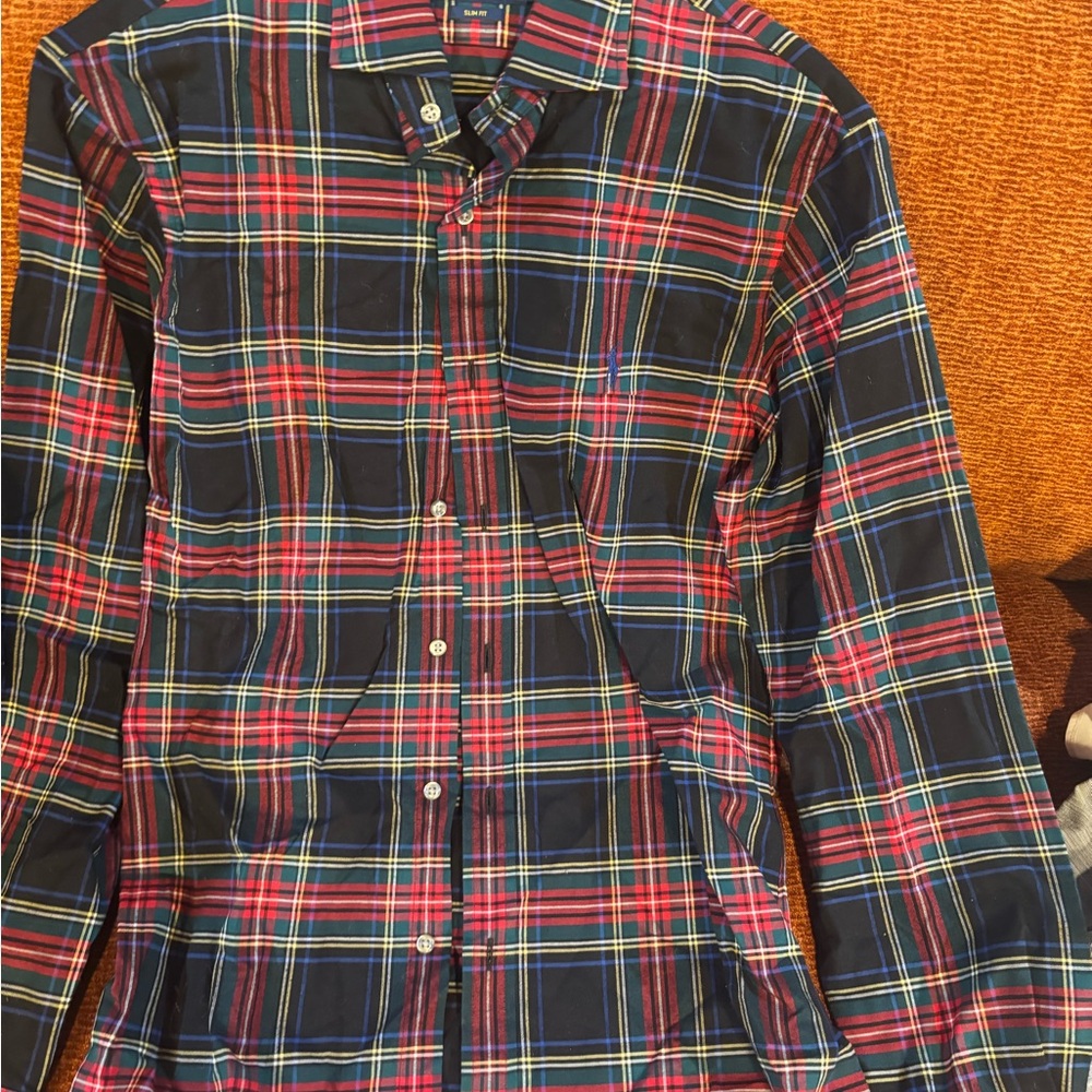 Polo by Ralph Lauren Multicolor Plaid Casual Button Down Shirt